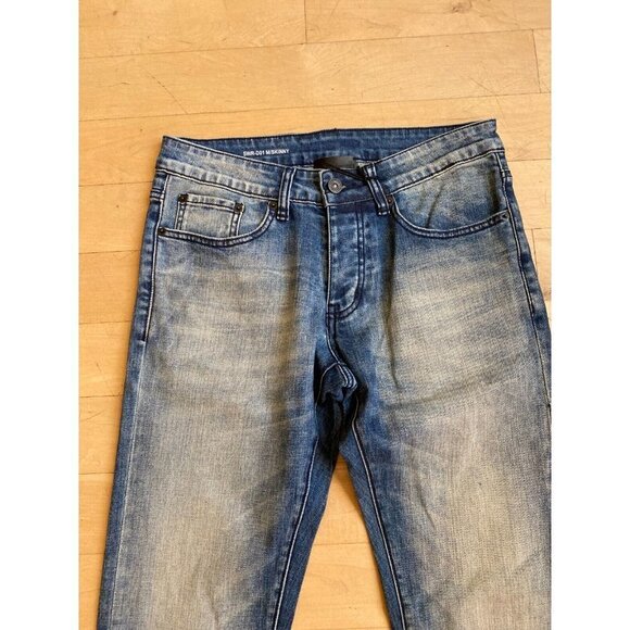 Six week Residency BNWOT skinny jeans sz 30 button fly vintage indigo - Picture 3 of 7
